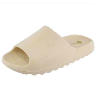 Imagem de Chinelo Slide Nuvem Masculino Hiperflex Bege - Sapataria Outlet