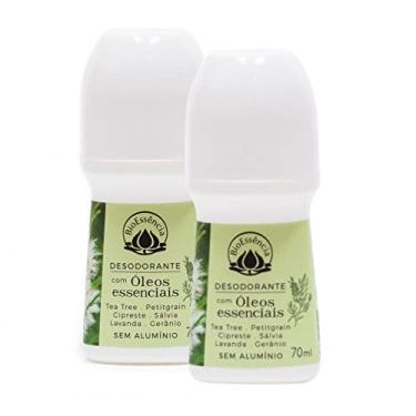 Imagem de Kit com 2 unidades do Desodorante Roll-on Natural de Tea Tree 70ml – BioEssência