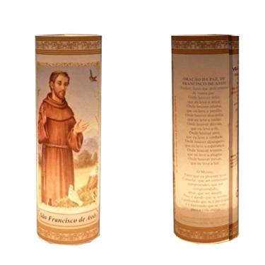 Imagem de 3 Velas Votivas 7 Dias Imagem São Francisco de Assis Oração