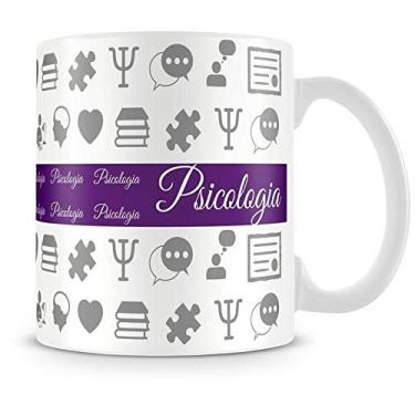Imagem de Caneca Personalizada Roxo Profissão Psicologia Amo Canecas