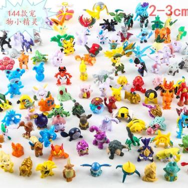 Imagem de 144 bonecos Pokémon Figures+ 1 Pokébola Pikachu POKÉMON