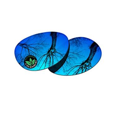 Imagem de Raydi Lentes de reposição de policarbonato para óculos de sol redondos RayBan Erika RB4171 54 mm - Espelho azul gelo - Polarizado