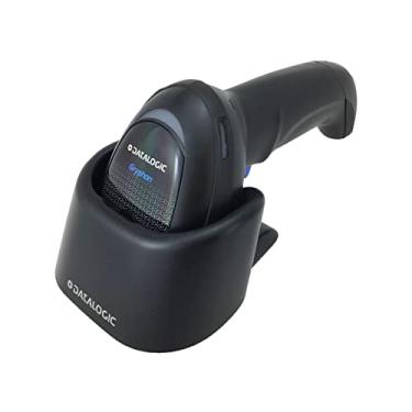 Imagem de Datalogic Gryphon Scanner de código de barras portátil 2D/1D GD4590-BK, inclui suporte de mesa/parede e cabo USB, branco