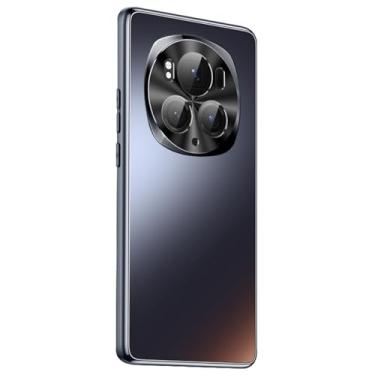 Imagem de LTLMYDAM Capa de PC fosca para Honor Magic 6Pro/Magic 6, lente de metal, cobertura total, à prova de choque, ultrafina, à prova d'água e à prova de óleo, capa rígida, preta, 70 Pro+