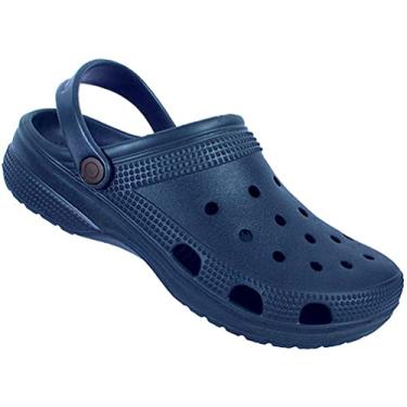 Imagem de Sandália Chinelo Babuche "AquaWalk" Ajustável Tipo Clog Alta Cor:Azul Marinho;Tamanho:43-44;Gênero:Masculino