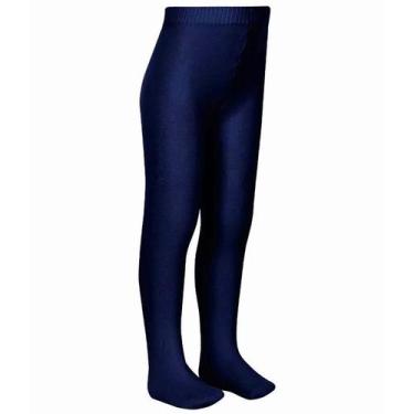 Imagem de Meia-Calça Infantil Lupo 02526-001 Lisa, Azul, Marinho, BB