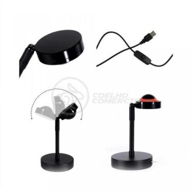 Imagem de Projetor Ring Light Sunset Luminária Tiktok Usb - Sol Nº8 - Smart Brac