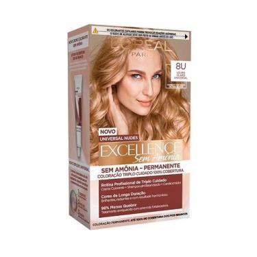 Imagem de Tintura Imédia Excellence L'oréal Paris Sem Amônia 8U Louro Claro Univ