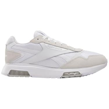 Imagem de Reebok Tênis unissex Glide DMX para adultos, Branco/branco e cinza, 10.5 Women/9 Men