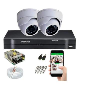 Imagem de Kit CFTV 2 Câmeras hd 720p S/HD - Intelbras