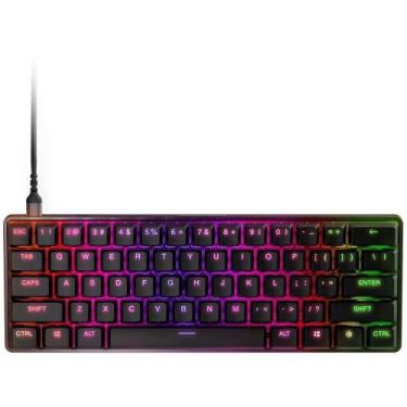 Imagem de Teclado Gamer Steelseries Apex 9 Mini 60% RGB USB (Ingles), preto