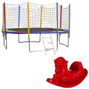 Imagem de Kit Cama Elástica 3,05m Gangorra 1 Lugar