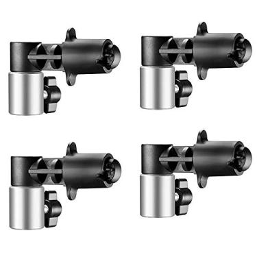 Imagem de Suporte de cenário dobrável Selens com clipe refletor de 4 peças, grampo para fotografia para estúdio fotográfico e adaptador de suporte de luz
