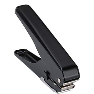 Imagem de Perfurador de slot resistente, perfurador de crachá portátil, perfurador de cartão de identificação de metal para escola de escritório em casa