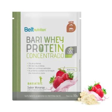 Imagem de Belt Bari Whey Protein Concentrado Sabor Morango 30g Sanhê - Belt Nutr
