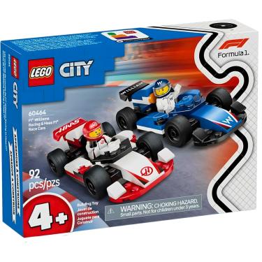 Imagem de Lego City Carros da Williams Racing e Haas F1 60464