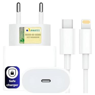 Imagem de Kit Completo Carregador Turbo Rápido Cabo de Carregamento 20w Compatível com Iphone 13 13 Pro Max 14 14 Pro SE XR…