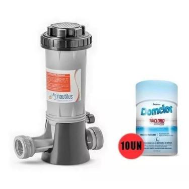 Imagem de Dosador De Cloro Automático Nautilus + 10 Pastilhas Domclor
