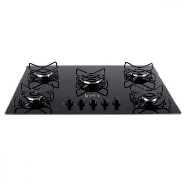 Imagem de Cooktop Vidro A Gás 5 Bocas 75x52cm Bivolt Tron, Bivolt