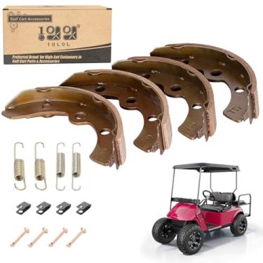 Imagem de Sapatos de freio de carrinho de golfe 10L0L para carros de clube DS 1995-up, Precedent 2004-up, EZGO 1986,5-1995, OEM # 101823201 1011463 23364G1 27249G01