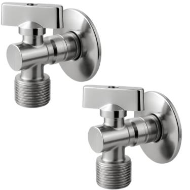 Imagem de Kit 2 Registro Esfera Torneira Metal Alavanca Máquina Lavar Roupa