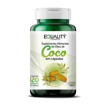 Imagem de Óleo de Coco 1400mg Pote 120 Cápsulas - Equality Suplementos