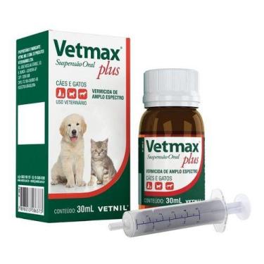 Imagem de Vetmax Plus Suspensao 30 Ml - Vetnil - Vermífugo cães e Gatos Suspensã