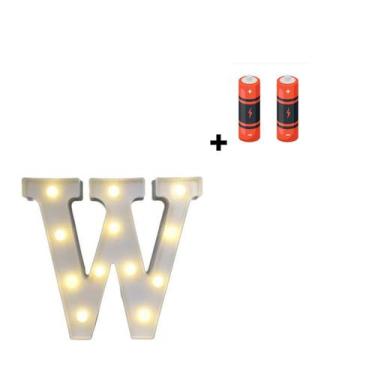 Imagem de Letra Luminária Led 3d Festa Decoração + Pilha Grátis - Partiufesta, W