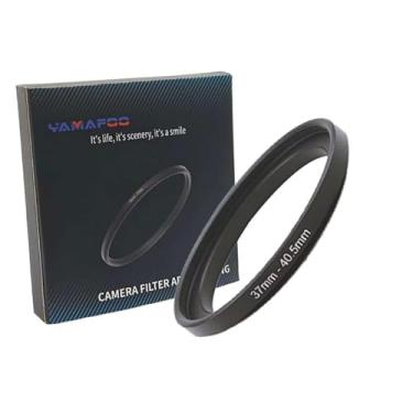 Imagem de Adaptador de anel de metal para cima/para baixo compatível com câmeras mirrorless DSLR Lens, conversor de rosca de filtro UV CPL ND, preto (37-40,5)