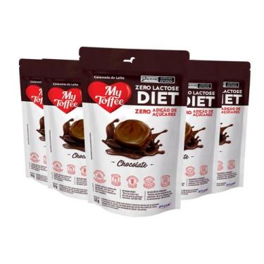 Imagem de 5 Pacotes Bala de Caramelo My Toffee DIET 52g - Escolha o Sabor