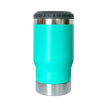 Imagem de Copo Térmico 420ml Porta Long Neck com Abridor Cor Verde Água