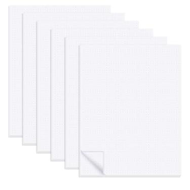 Imagem de zmybcpack 6 Pack 8.5"X11" Dot Grid Pads, Double Sided Dot Grid Paper Notepad, Letter Siz Easy Tear-off Dotted Notebook for Office, School, and Home Use (Each Pad 50 Sheets)