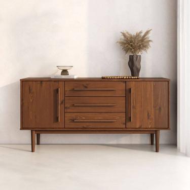 Imagem de Buffet Balcão Pequeno Madeira 145cm 2 Portas 3Gav TECCA