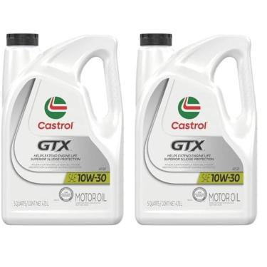 Imagem de Óleo de motor Castrol GTX 10W-30 convencional 4,7 L (5 quartos) x2