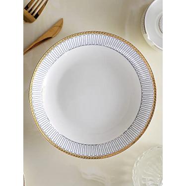 Imagem de Pratos de sobremesa prato Phnom Penh 8 polegadas porcelana doce prato esmalte bolo prato prato prato jantar aperitivos pratos salada (cor: 20,3 cm)