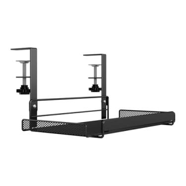 Imagem de KiBcsLic Bandeja de Gerenciamento de Cabos Sob a Mesa, Organizador de Armazenamento, Suporte para Hub USB, Bandeja de Cabos