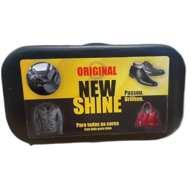 Imagem de KIt 3 unidades New Shine Original, Esponja de Brilho para Sapatos e Bolsas de Couro, Limpador Multiuso para Calçados e Acessório