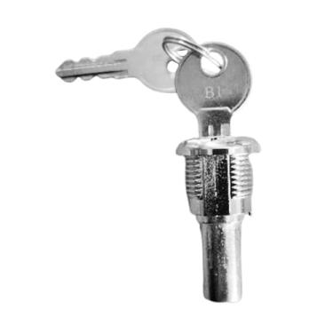 Imagem de harayaa Fechadura tubular, fechadura para console de jogos, metal flexível para máquina de fliperama de pinball, ferragens, substituição resistente e versátil