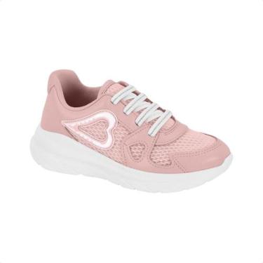 Imagem de Tênis Infantil Molekinha Coração Rosa, Rosa, 28