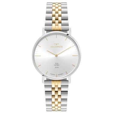 Imagem de Relógio Technos Masculino Slim Bicolor - 2025luj-1k