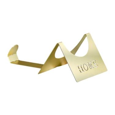 Imagem de predolo Suporte para garrafas de vinho, suporte de mesa para vinhos, de ferro para armazenamento, decoração, prateleira de exposição para despensa, hotel, Ouro