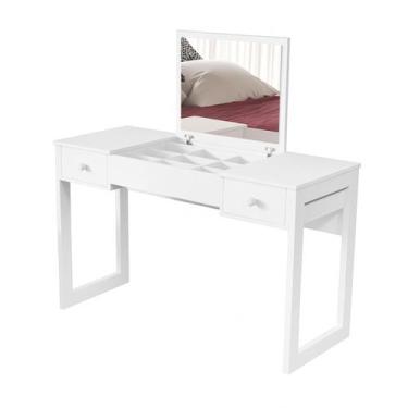 Imagem de Penteadeira Camarim Em MDF Com Espelho Quarto Moderno Luxo - Casa Roma