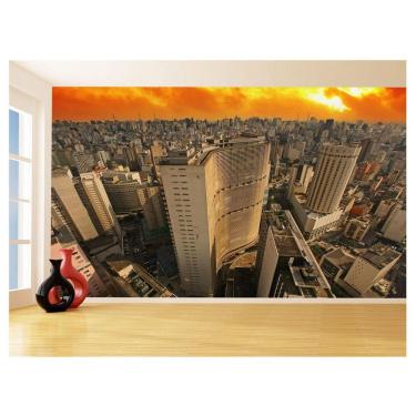 Imagem de Papel De Parede 3D Cidade São Paulo Prédios Céu 3,5M Ncd333