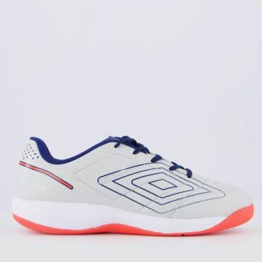 Imagem de Chuteira Umbro BR Futsal Juvenil Cinza, 36