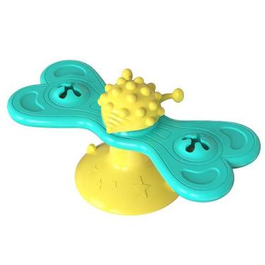 Imagem de Brinquedo do gato do moinho de vento Catnip bola giratória provocando 