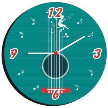 Imagem de Relógio De Parede Decorativo Estilo Música 39