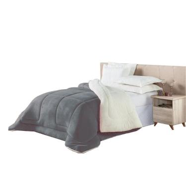 Imagem de Edredom Solteiro Pele Carneiro Coberdrom Super Quente