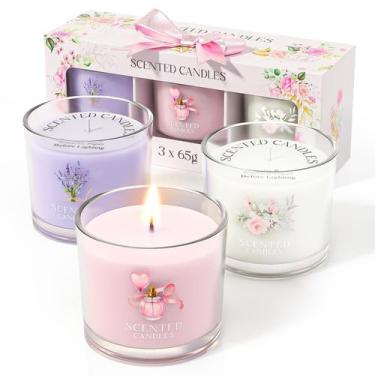 Imagem de Conjunto de presente perfumado Candle CHILLFLAME, pacote com 3 unidade