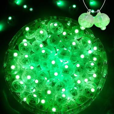 Imagem de Mini luzes de balão LED ZGWJ 200PC brilham continuamente em verde