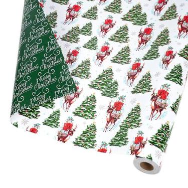 Imagem de Papel de Regalo BIOBROWN Reversible de Ciervo para Navidad 43x1006 cm